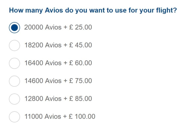 British airways trialling no taxes avios pricing