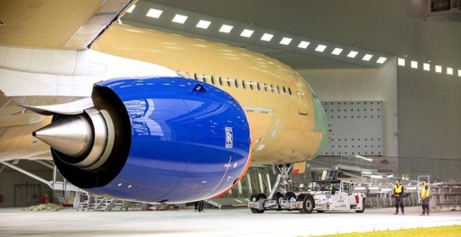 British Airways A350 paint shop