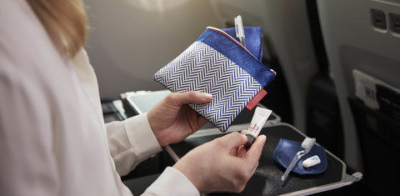 British Airways World Traveller Plus new amenity kit