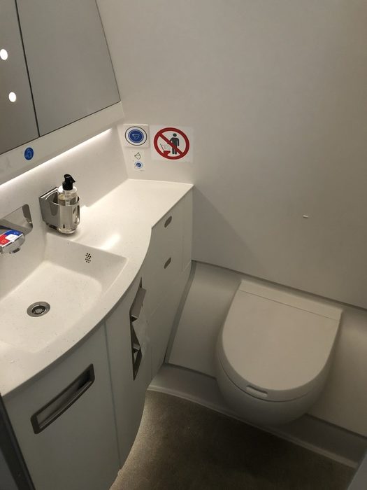 Malaysia Airlines Business Suite A350 review toilet