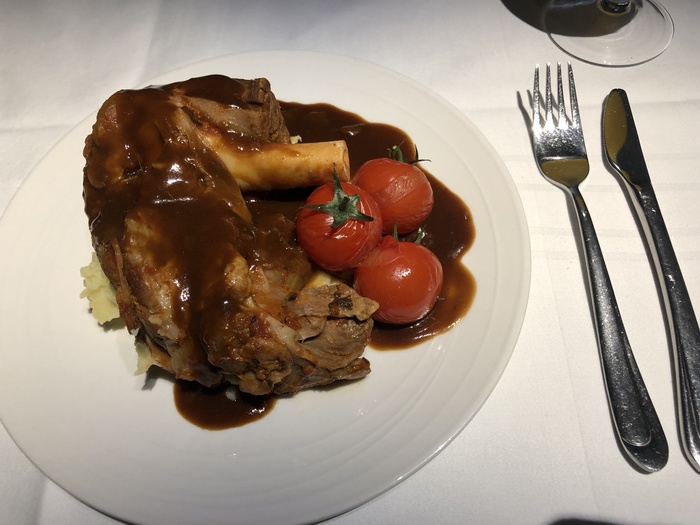 Malaysia Airlines Business Suite A350 review lamb shank