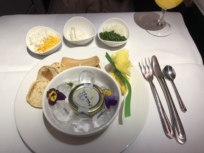 Malaysia Airlines Business Suite A350 review caviar