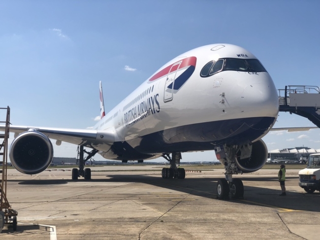 BA A350 Arrival event