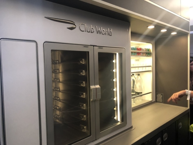 British Airways A350 Club Suite kitchen