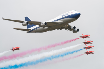 British Airways Red Arrows flypast 2019