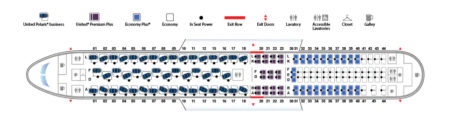 United 767 high j seat map