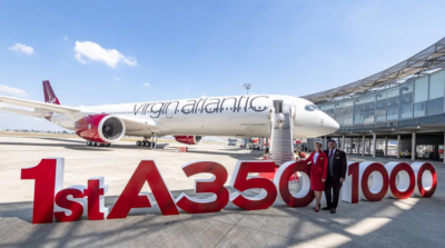 Virgin's first A350 arrives