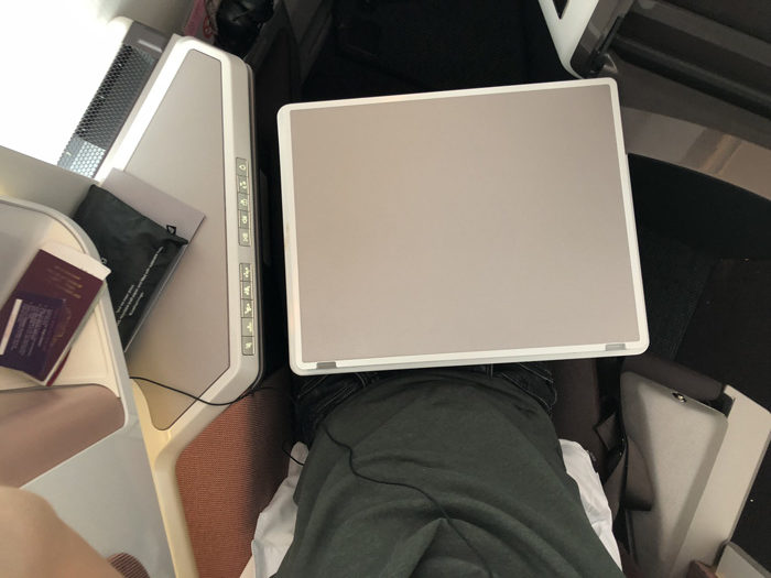 Virgin Atlantic new Upper Class A350 tray table review