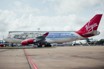 Virgin Atlantic Star Wars plane