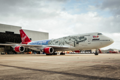 Virgin Atlantic Star Wars plane