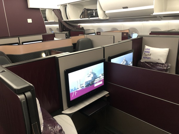 Qatar Airways Qsuite business class review A350