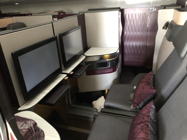 Qatar Airways Qsuite business class review A350