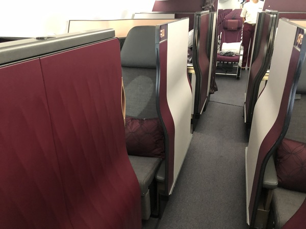 Qatar Airways Qsuite business class review A350