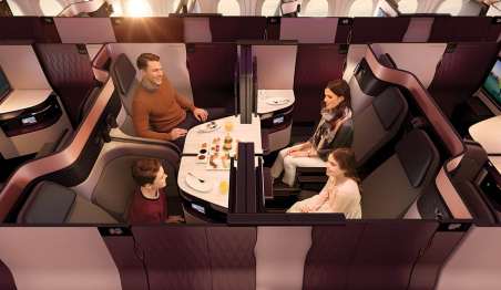 Qatar Airways Qsuite business class review A350