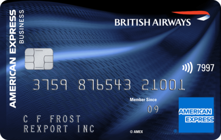 Tarjeta Business American Express acelerada de British Airways