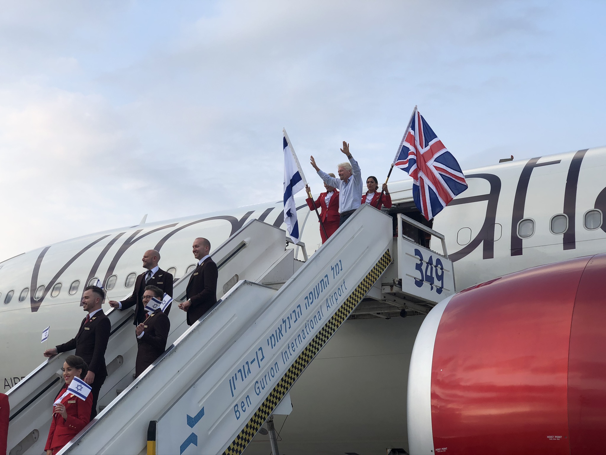 Virgin Atlantic Tel Aviv Richard Branson