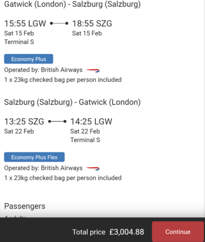 Flight Pass example