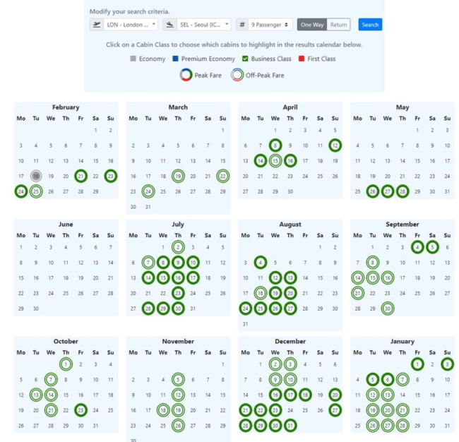 Amazing Avios business class availability to Asia