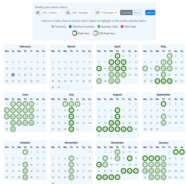 Amazing Avios business class availability to Asia