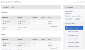 How to redeem Avios for Aer Lingus flights