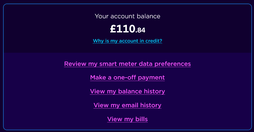 Octopus Energy pay Amex card