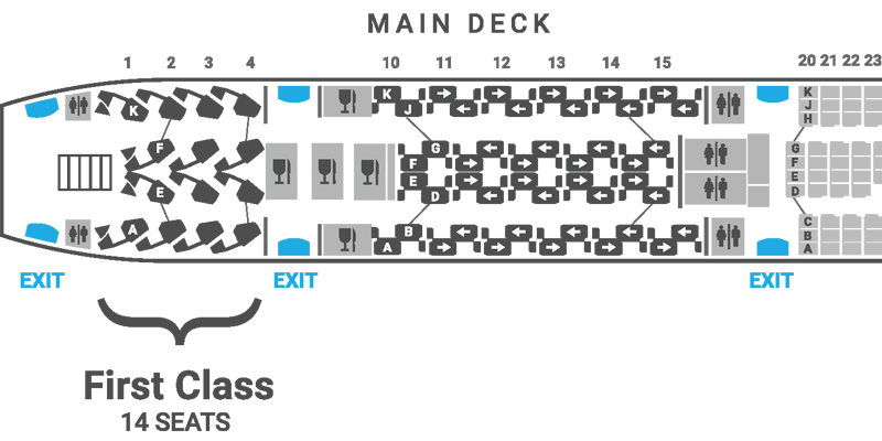 British Airways A380 Seat Map