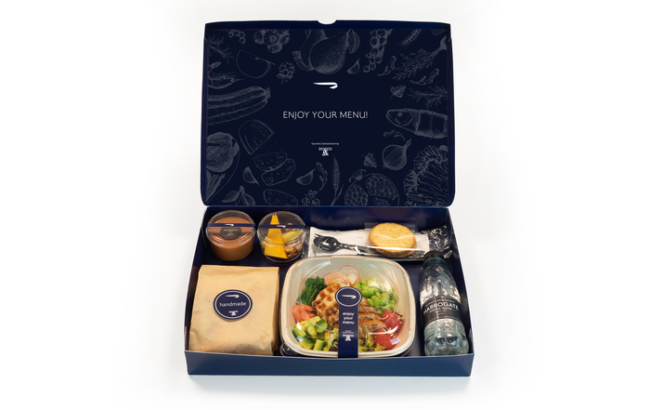 British Airways business class Club World coronavirus food catering