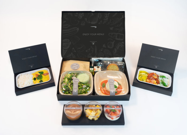 British Airways First Class coronavirus food catering