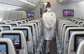 Qatar Airways new cabin crew gown