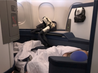 Flying Delta One with a baby during coronavirus