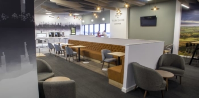 refurbished Yorkshire Lounge at Leeds Bradford Airport