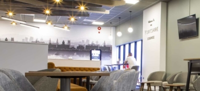 refurbished Yorkshire Lounge at Leeds Bradford Airport