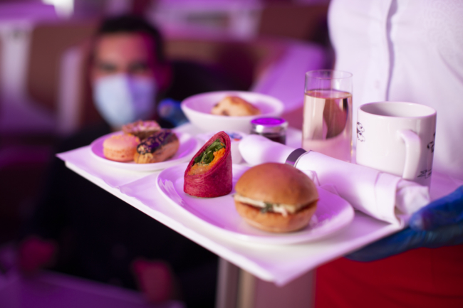 Virgin Atlantic coronavirus catering