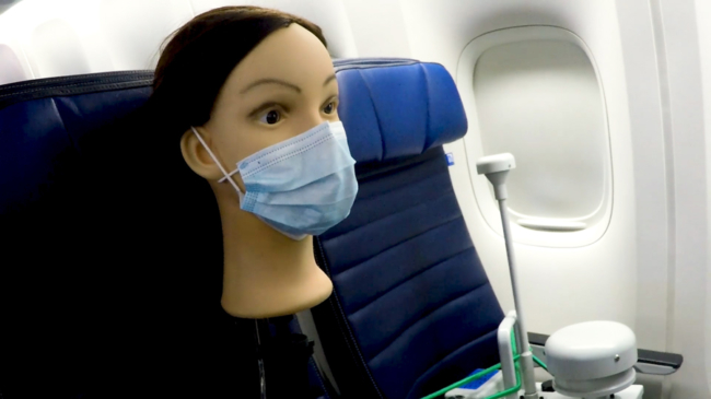 How safe is flying with a mask