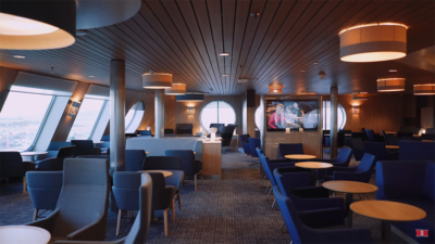 Stena Plus first class lounge