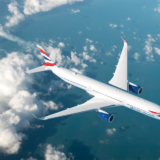 British Airways BA A350 in flight