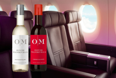 Virgin Atlantic Oliver Mandevilla wine