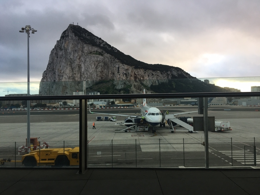 Worlds best departure lounge Gibraltar