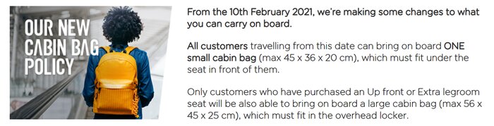 easyJet quietly abandons its ludicrous 'hands free' cabin bag policy