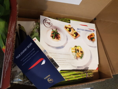 British Airways Feast Box First Class meal kit