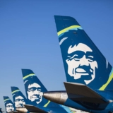 Alaska Airlines tailfins