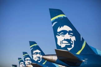 Alaska Airlines tailfins