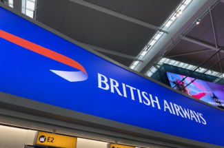 British Airways BA sign T5