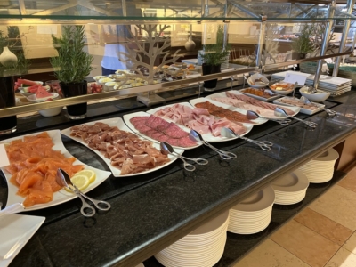 St Regis Mardavall breakfast buffet meats