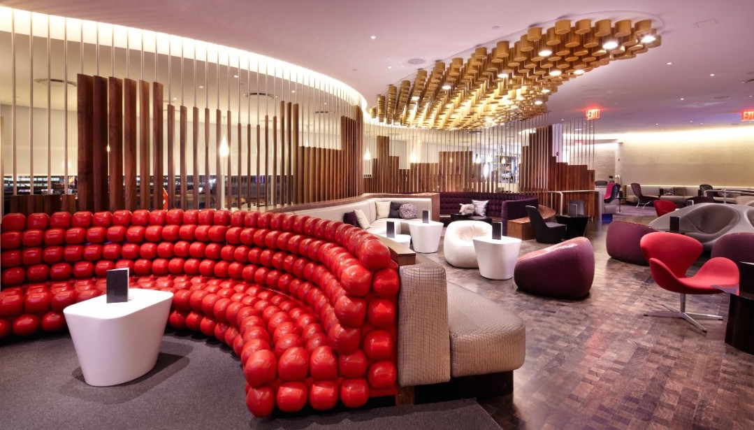 Virgin Atlantic New York Clubhouse lounge