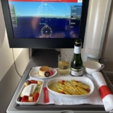 Iberia A350 business class shorthaul meal
