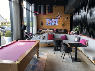 Moxy Aberdeen Airport snooker table