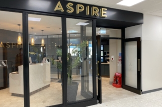 New Aspire lounge Edinburgh entrance 2