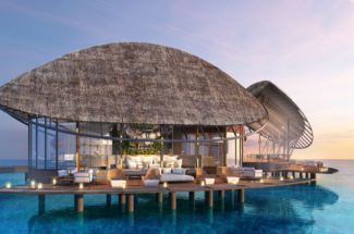 Hilton Maldives Amingiri champagne bar