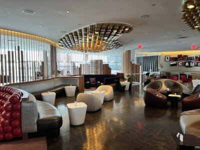 Virgin Atlantic Clubhouse JFK entertainment area